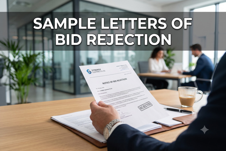 Sample Letters of Bid Rejection