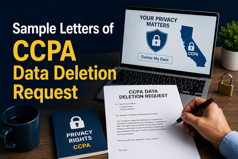 Sample Letters of CCPA Data Deletion Request