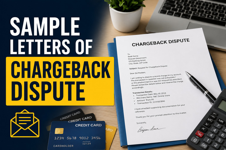 Sample Letters of Chargeback Dispute