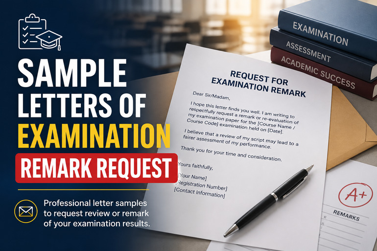  Sample Letters of Examination Remark Request