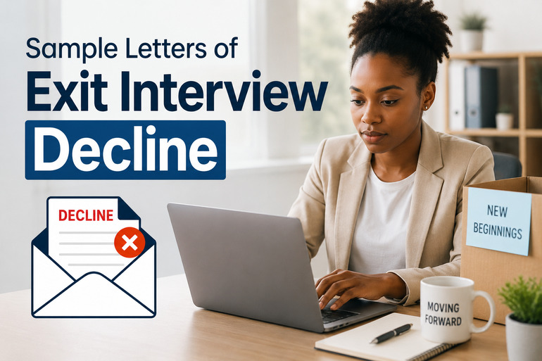 Sample Letters of Exit Interview Decline