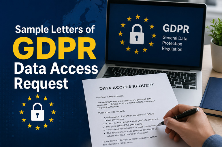 Sample Letters of GDPR Data Access Request