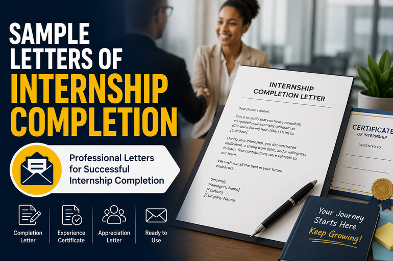  Sample Letters of Internship Completion