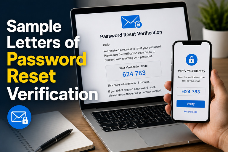 Sample Letters of Password Reset Verification