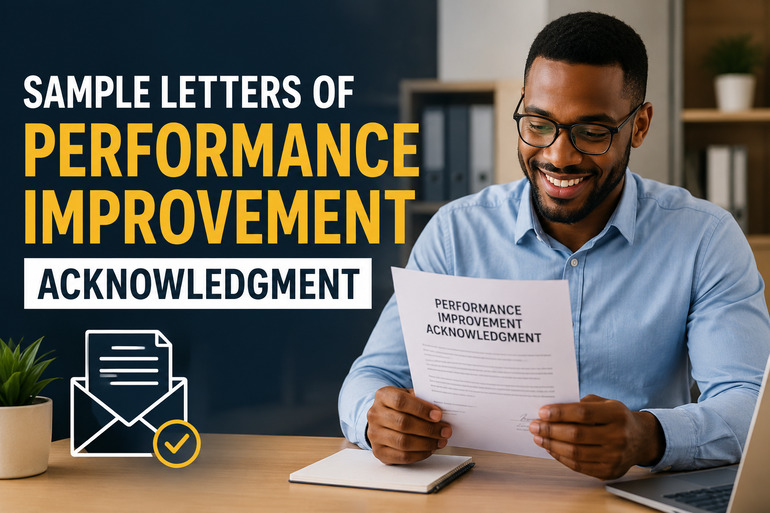 Sample Letters of Performance Improvement Acknowledgment