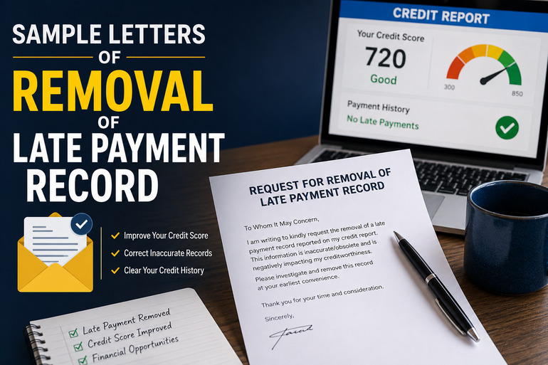 Sample Letters of Removal of Late Payment Record
