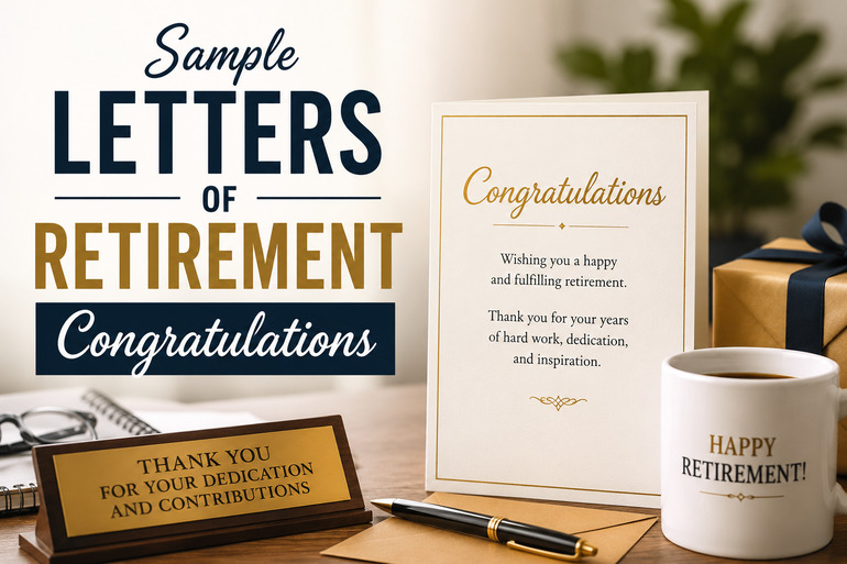 Sample Letters of Retirement Congratulations