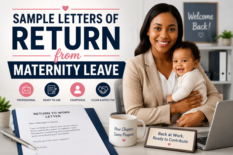Sample Letters of Return from Maternity Leave
