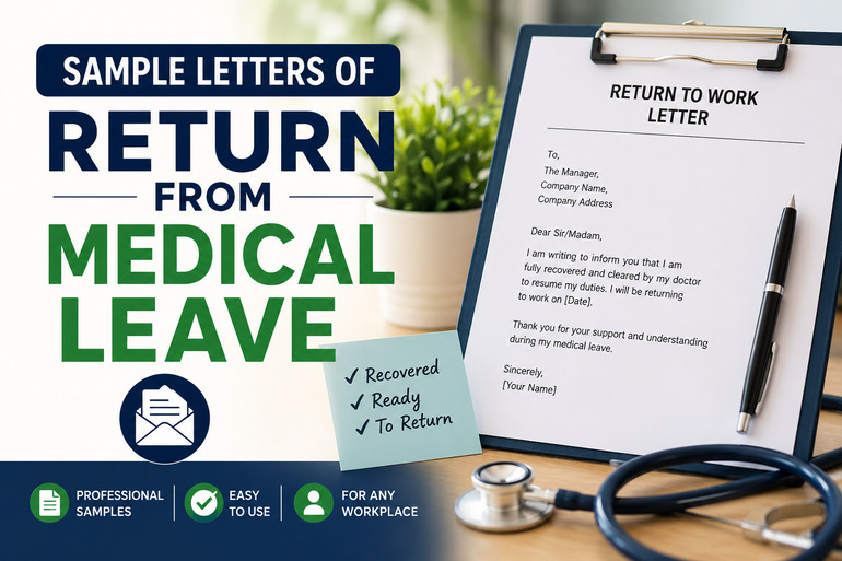  Sample Letters of Return from Medical Leave