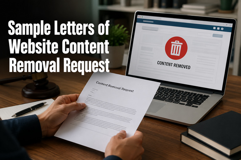 Sample Letters of Website Content Removal Request